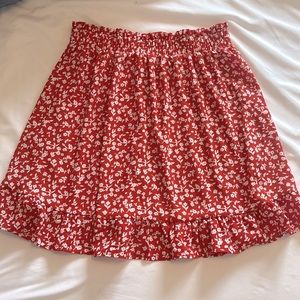 Floral Mini Skirt